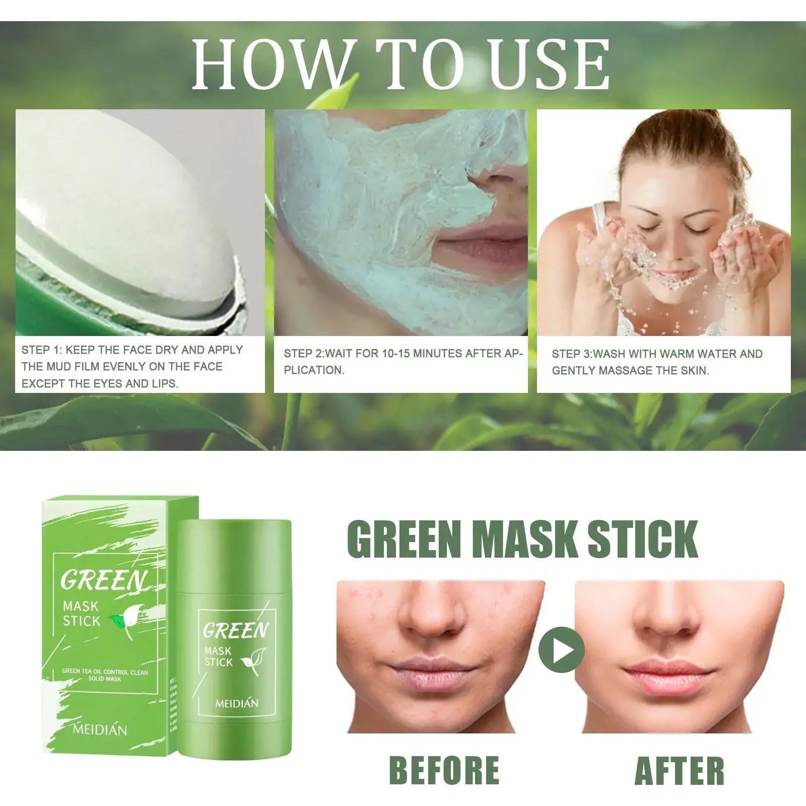 Green Tea Mask for Blackheads &amp; Pore Tightening