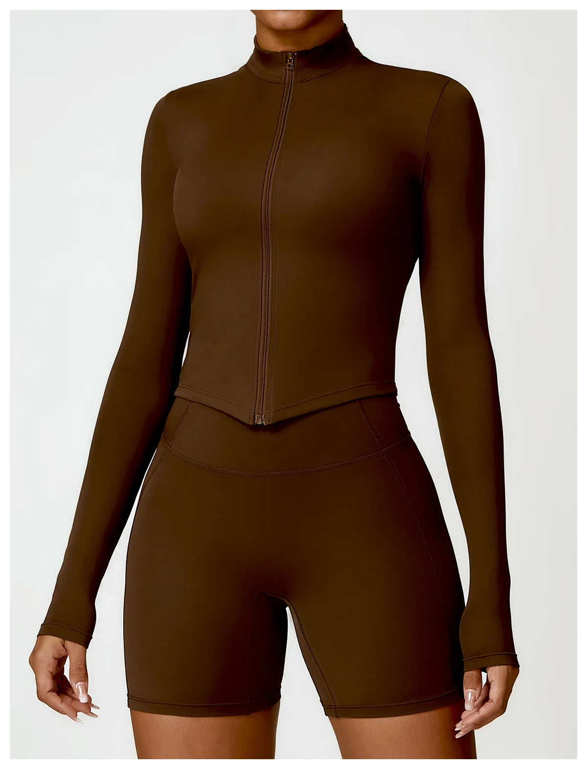 Áo Thun Nữ Dài Tay Tập Gym Yoga Chạy Bộ Thể Thao