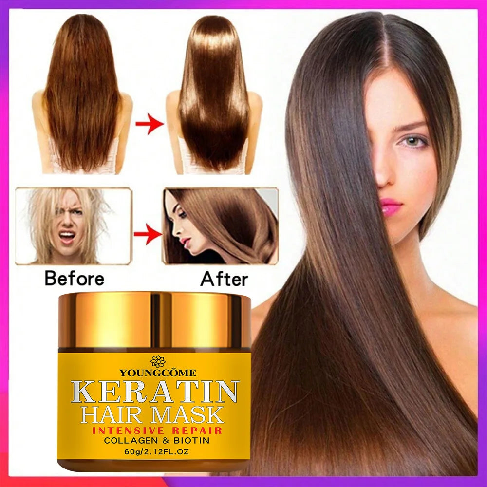 Biotin Collagen Keratin Essential Oil Restorative Hair Mask