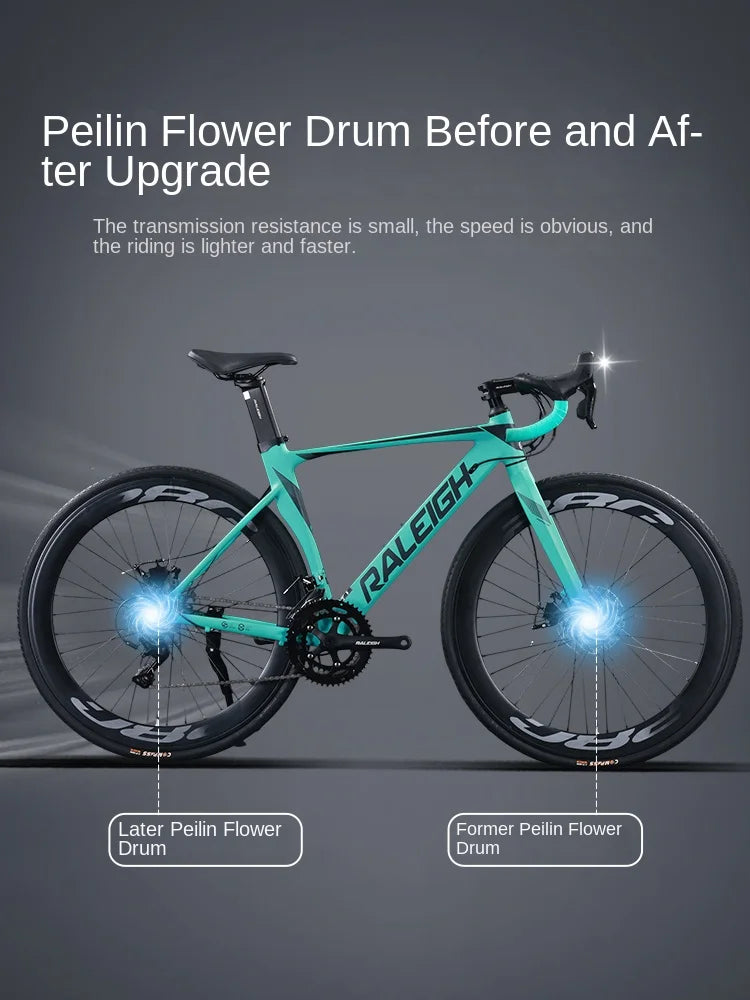 28C*60mm Road Bike 18 Speed ​​Line Pull Disc Brake Gravel Bike Quick Disassembly Lightweight Road Racing bicicleta Teenager Women