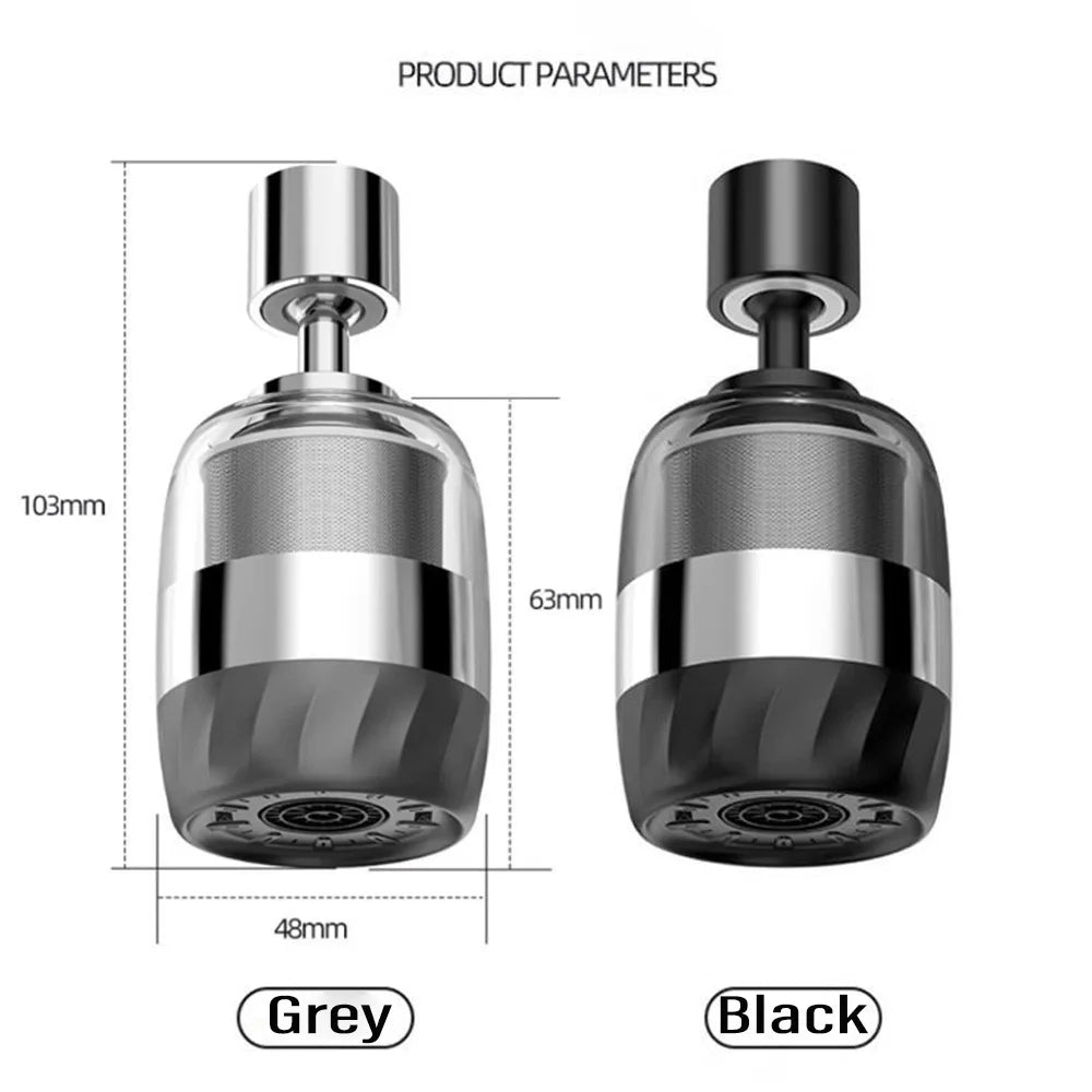 3 Modes Kitchen Stainless Steel Faucet 360° Rotate Bubbler Nozzle Double-layer depth filtration Faucet for Kitchen Washbasin - Daisan Mart