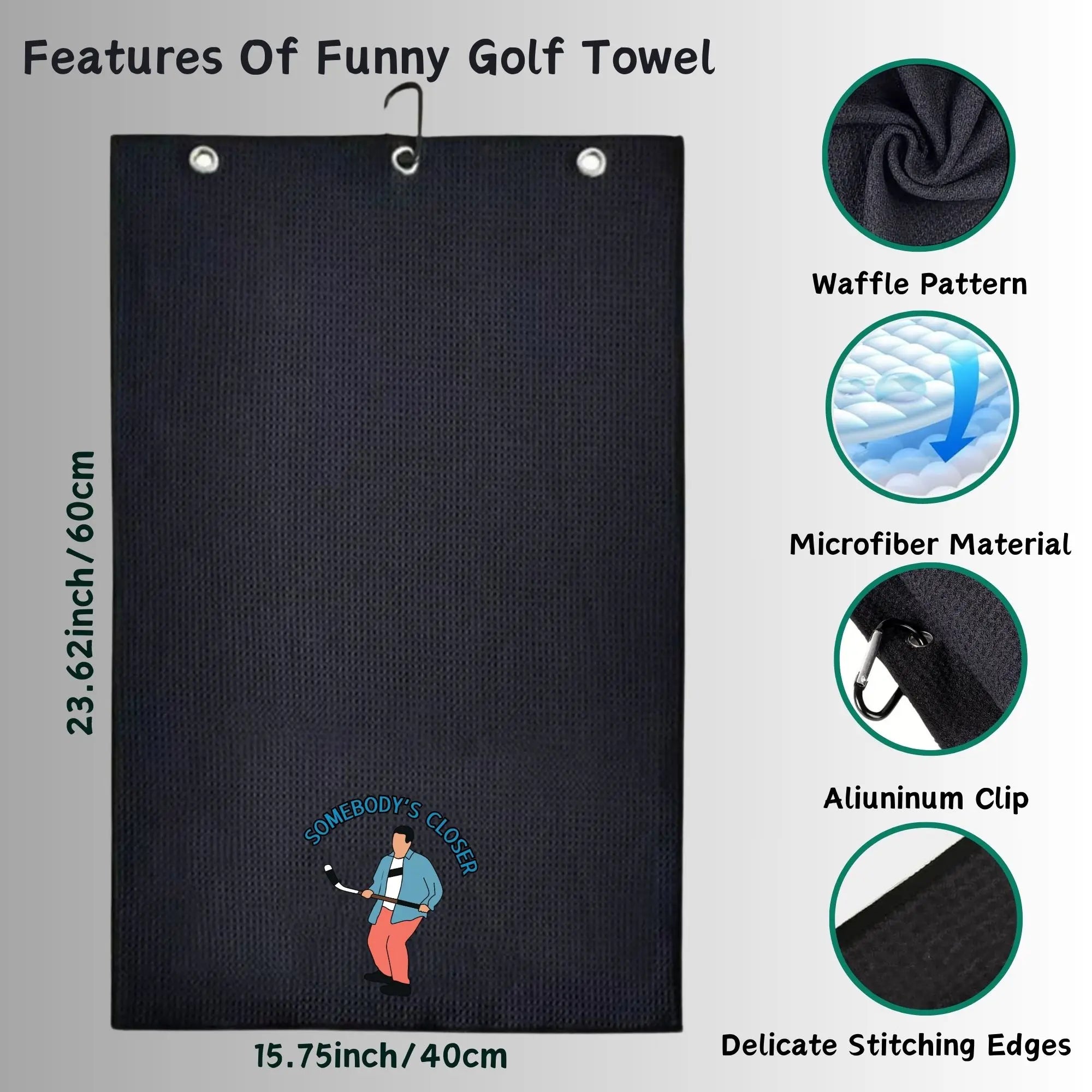 Fun Golf Towel - Super Absorbent, Durable and Beautiful