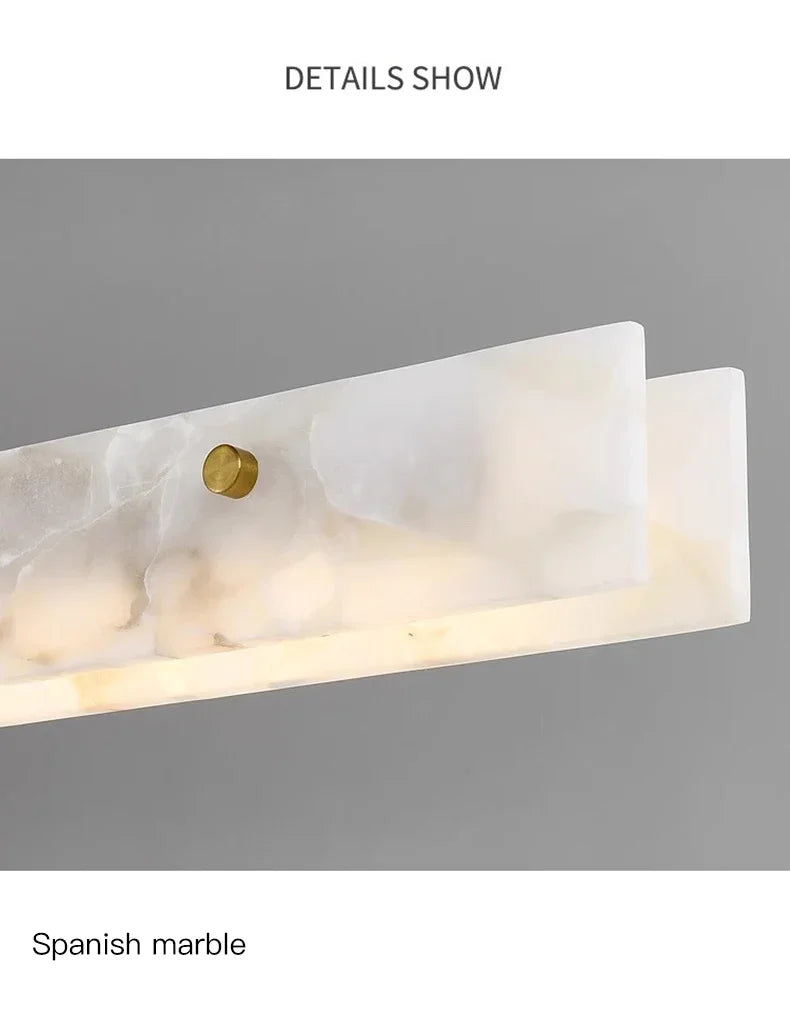 Modern Luxury LED Marble Ceiling Lamp