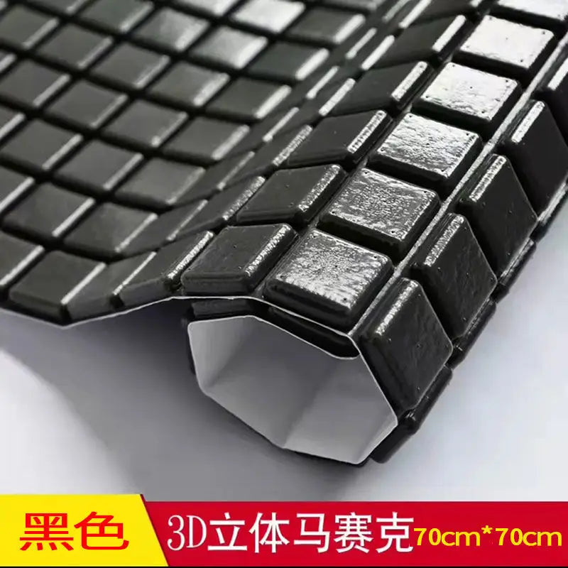 Mosaic Anti-collision Wall Sticker TV Background Decor Wallpaper Self-adhesive Living Room 3D Foam Soft Package Paste Waterproof