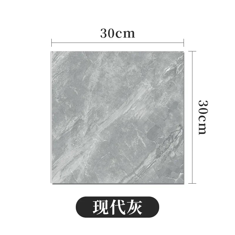 30*30CM Ins Modern European Style Simulation Tile Wall Sticker Waterproof Moisture-proof Bathroom Toilet Kitchen Wall Decoration