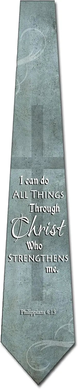 Cà vạt nam Cơ Đốc Philippians 4:13 – Three Rooker