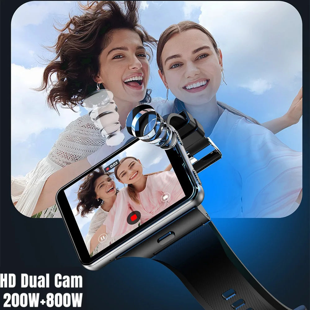 Đồng Hồ Thông Minh 4G Android 11, Camera Kép, GPS