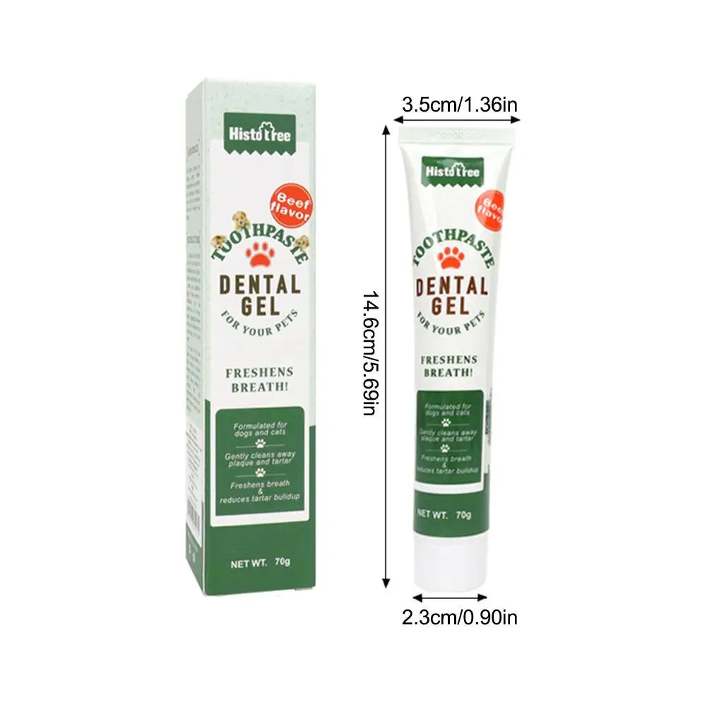 Pet Dog Toothpaste Cleaning Supplies Vanilla Beef Flavor Toothpaste Pet Dog Refreshing Cat Flavor P4E0 - Daisan Mart