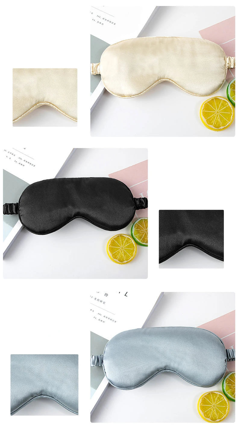 Mặt Nạ Ngủ Lụa Giả Thoáng Khí Chăm Sóc Mắt Thư Giãn