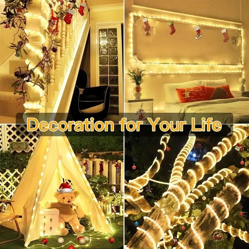 8 Modes Waterproof Solar Light String 50-300 LED