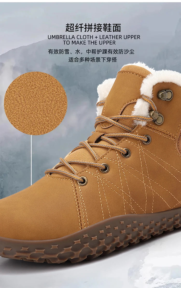 Zero Drop Warm Waterproof Unisex Winter Shoes
