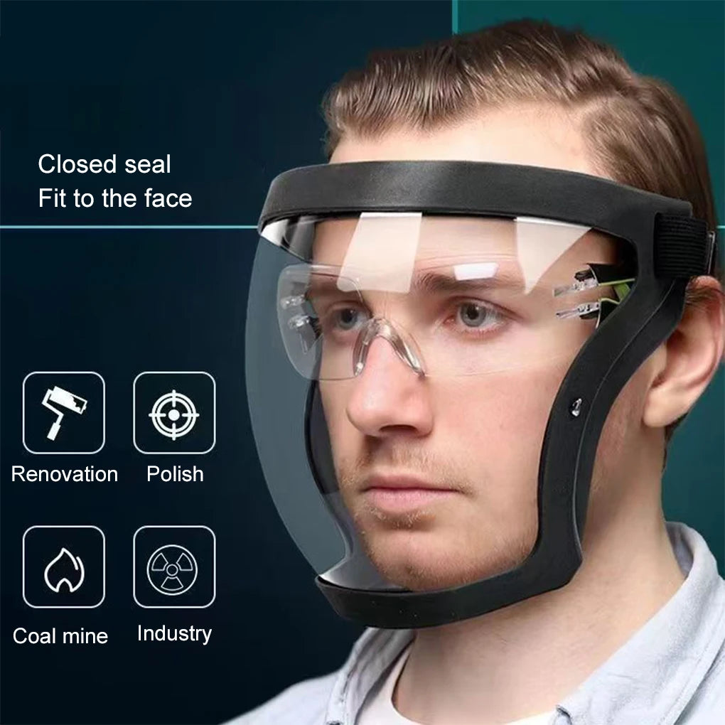 Durable Anti-Dust Transparent Full Face Protective Mask