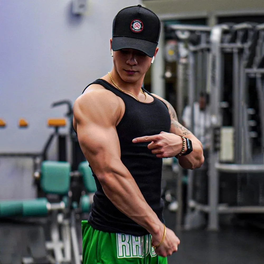 Men's Gym Tank Breathable Size M-3XL Body Fit