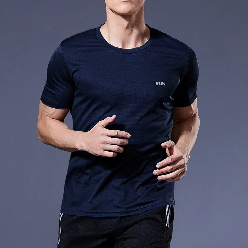Men's Summer Quick Dry Bodybuilding Sports Shirt