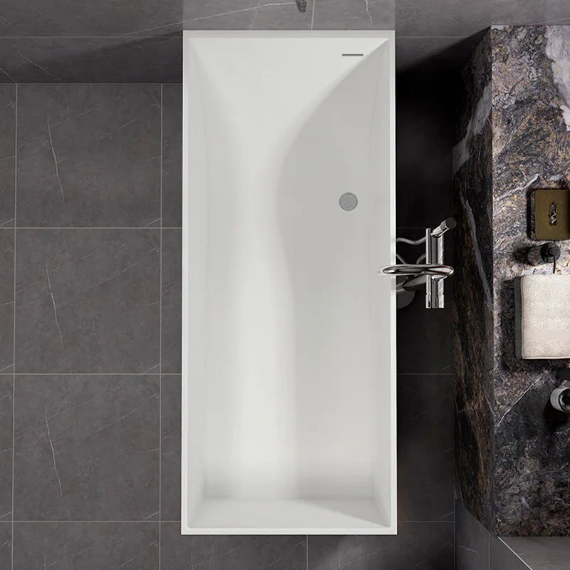 Freestanding Artificial Stone Bathtub For Small Apartments