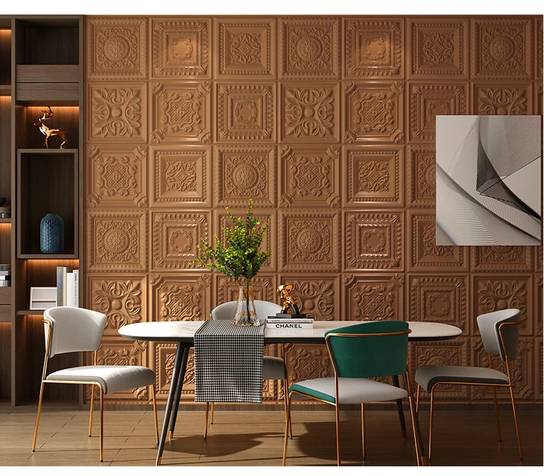Nordic wallpaper self-adhesive 3D wall sticker bedroom living room wallpaper background wall decoration sticker