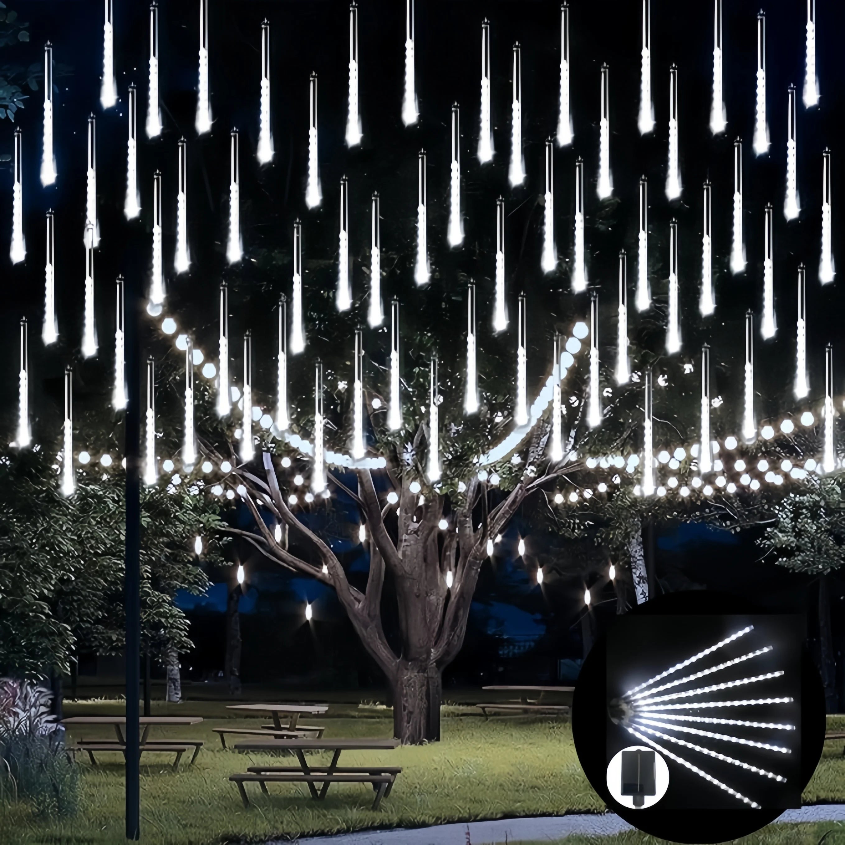 8-Tube Solar Starry LED Decorative Lights