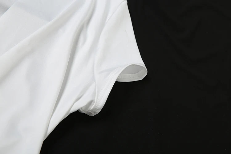 Nibber Deep v-Neck Bodysuits Women Folds Skinny High Elasticity Solid Simple Classic Sexy Midnight Summer Streetwear Outfits