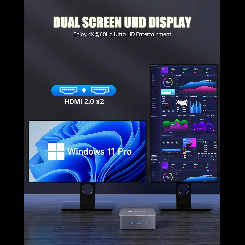 MLLSE G3 Mini PC Intel Alder Lake N100 DDR4 8GB/16GB RAM 256GB/512GB ROM WiFi 5 BT4.2 Windows 11Pro Mini Desktop Computer