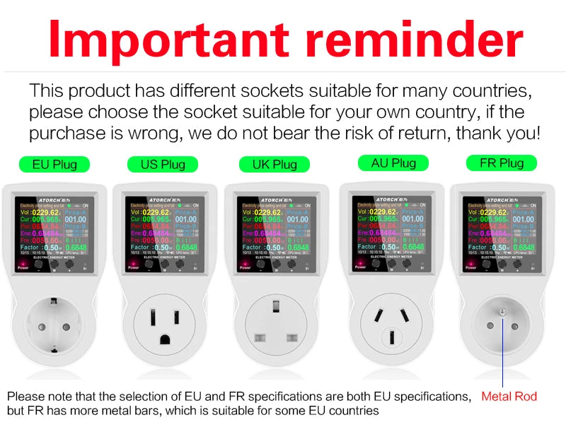 Ổ Cắm Thông Minh Đo Điện Năng WIFI Đa Chuẩn Quốc Tế