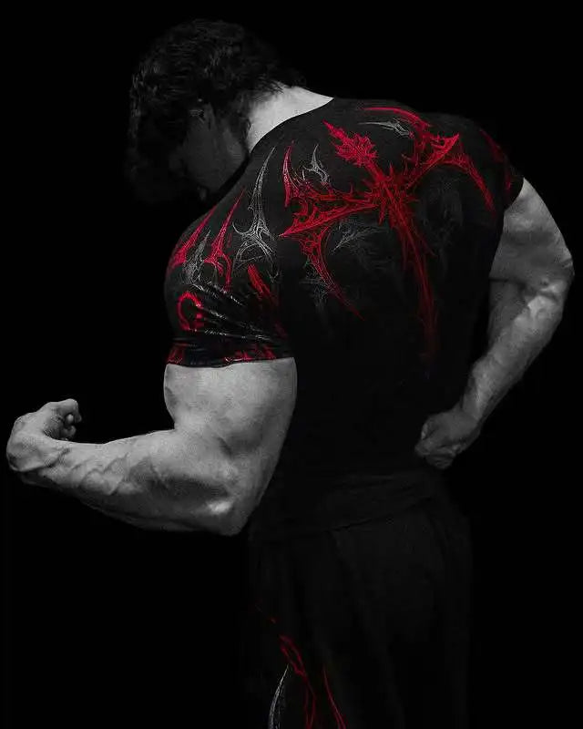 Áo Thun Nam Gothic Tập Gym Co Giãn Nhanh Khô 2025 - Daisan Mart