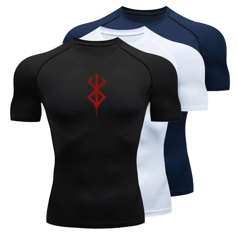 Men's Quick Dry Bodycon Sports Shirt for Summer Gym