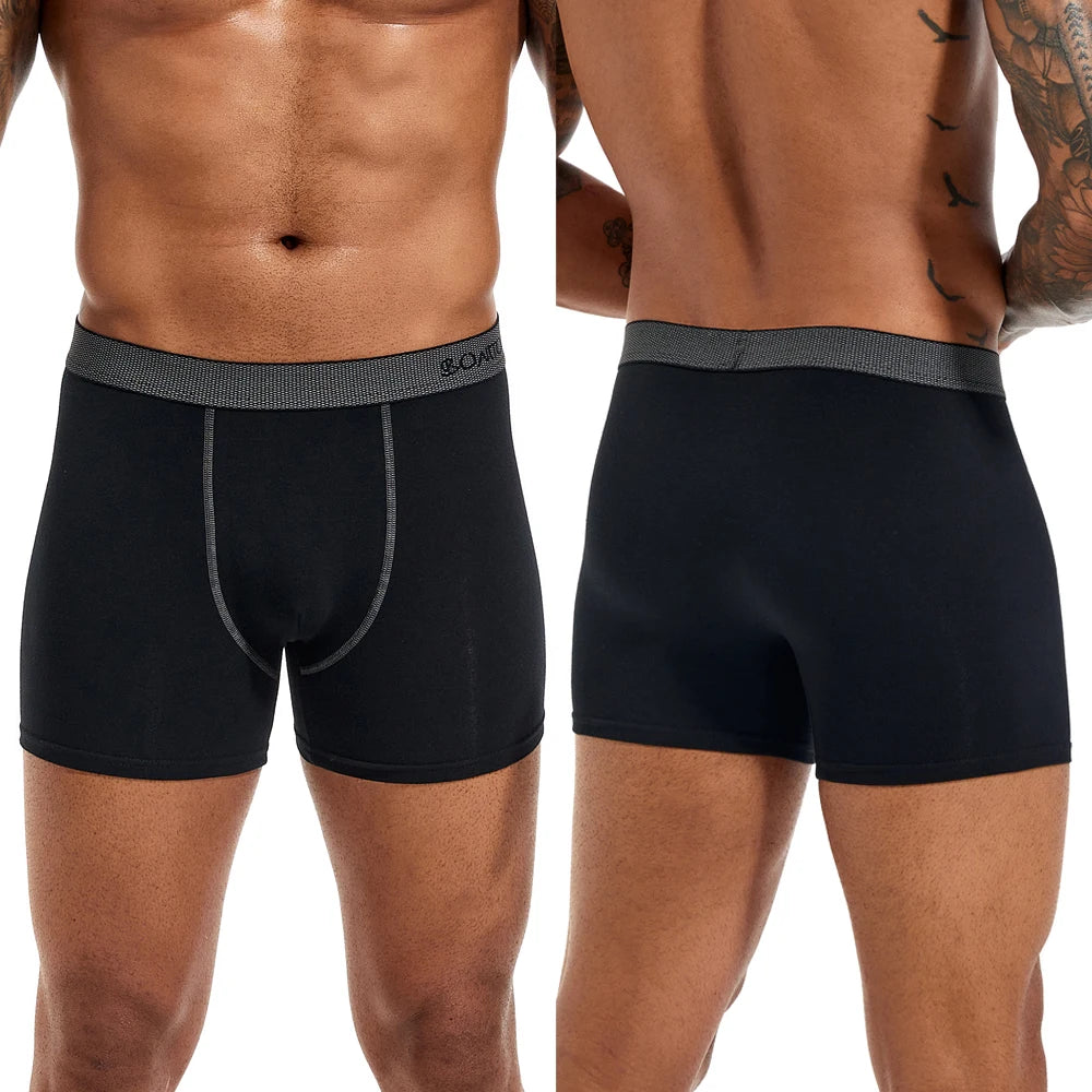 Men's Breathable Cotton Underwear - Boxer Brand