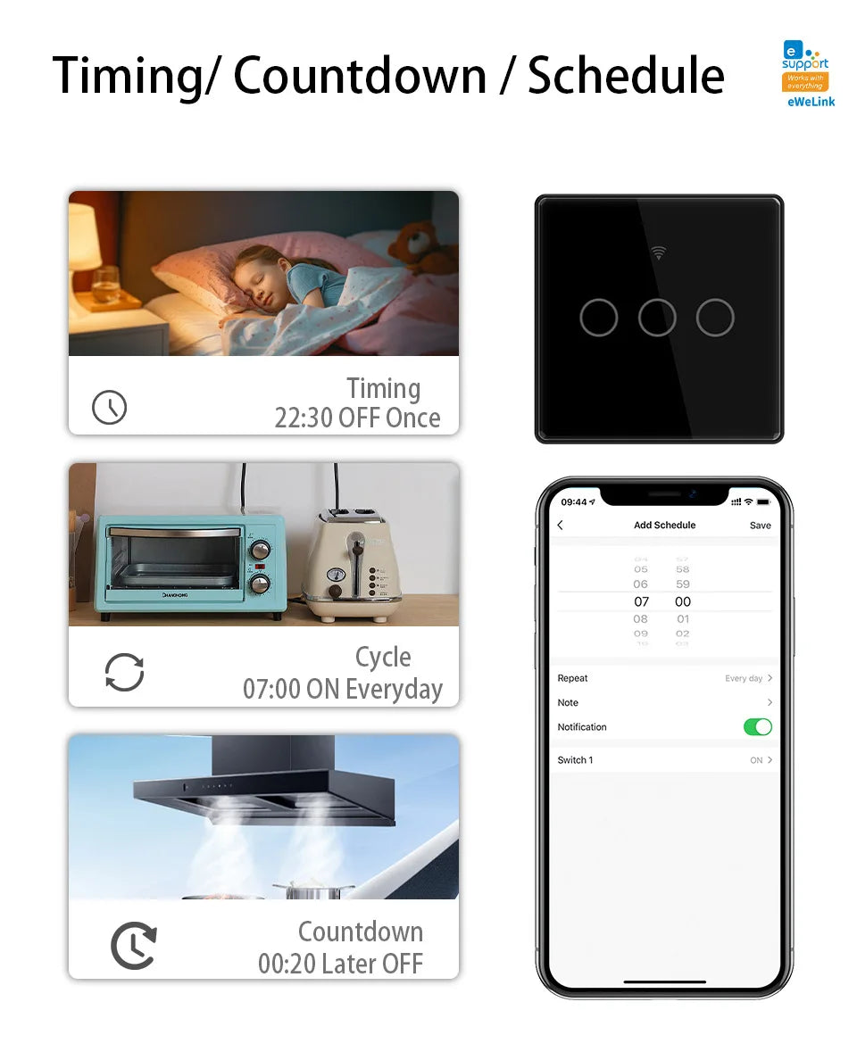 Tuya EWeLink EU Smart Switch - Voice Control
