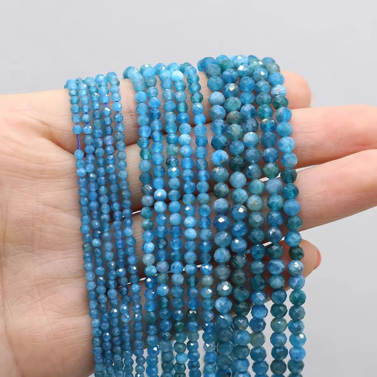 2/3/4mm multi-colored natural stone beads for jewelry