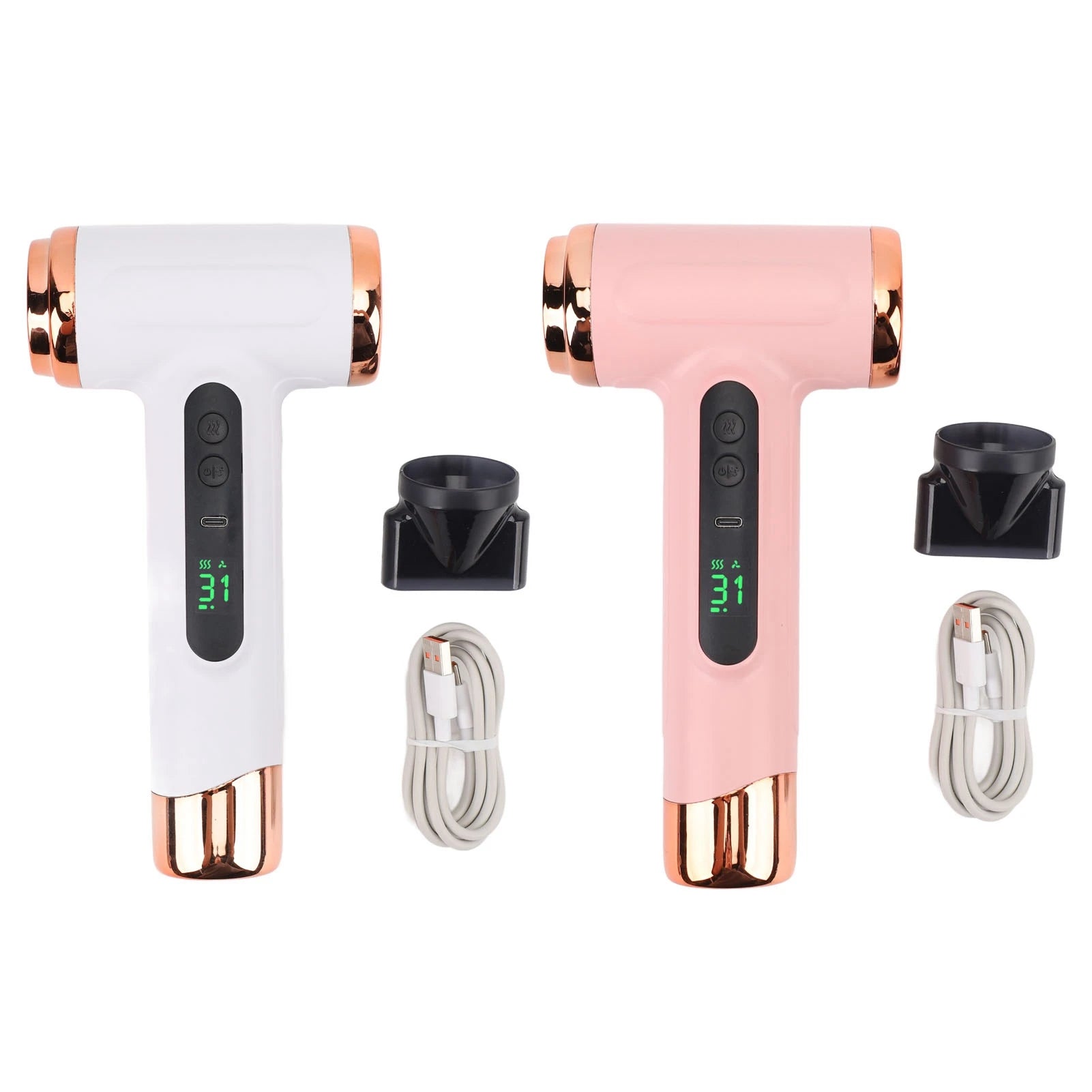 Portable Hot and Cold Hair Dryer 200W 15000mAh Battery