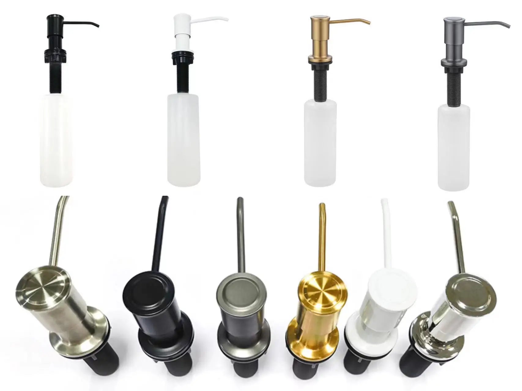 500ml Stainless Steel Under Sink Soap Dispenser for Kitchen