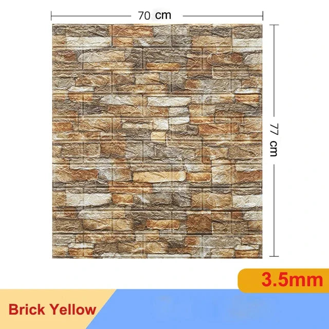 10Pcs 3D Self-Adhesive Wall Stickers Living Room Home Luxury Wall Decor Peel and Stick DIY Modern Wallpaper Bathroom Waterproof