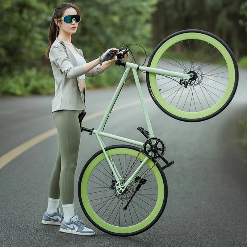 700C*28C curved road bicycle breaking wind aluminum alloy frame women's Road Racing Bike retro 27/30 speed student bicicleta - Daisan Mart