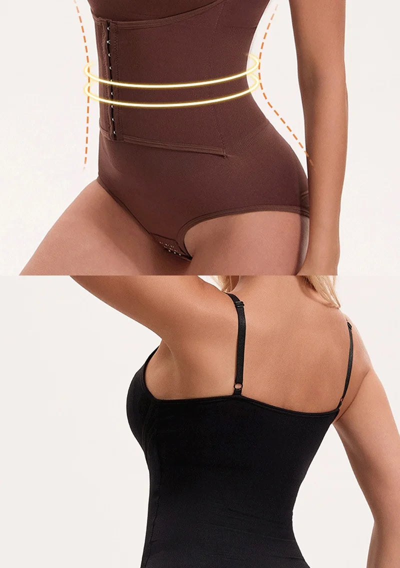 Naisstoo Shapewear Bodysuit Women Tummy Control Tight Slimming Waist Trainer Body Shaper Jumpsuit Drop Shipping Bodysuits