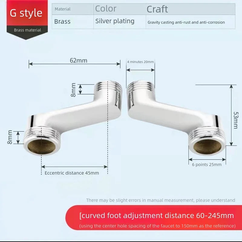 ###Phụ Kiện Phòng Tắm: Đầu Nối Chân Vòi Góc Treo Tường