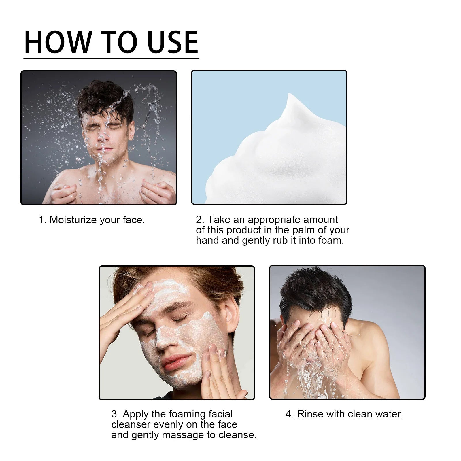 Sữa rửa mặt nam ngừa mụn, kiểm soát dầu và tẩy tế bào chết