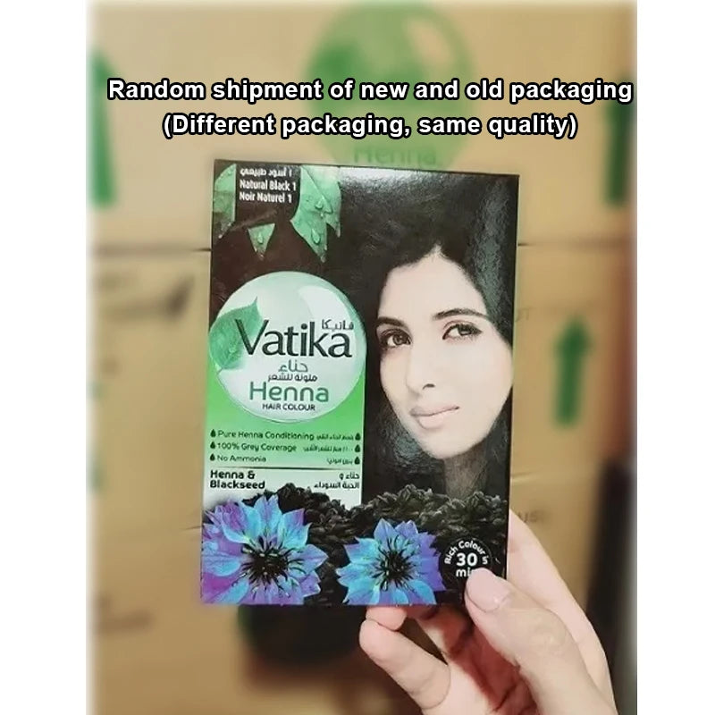 Natural Henna Hair Dye Kit - Black, Brown, Wine Red