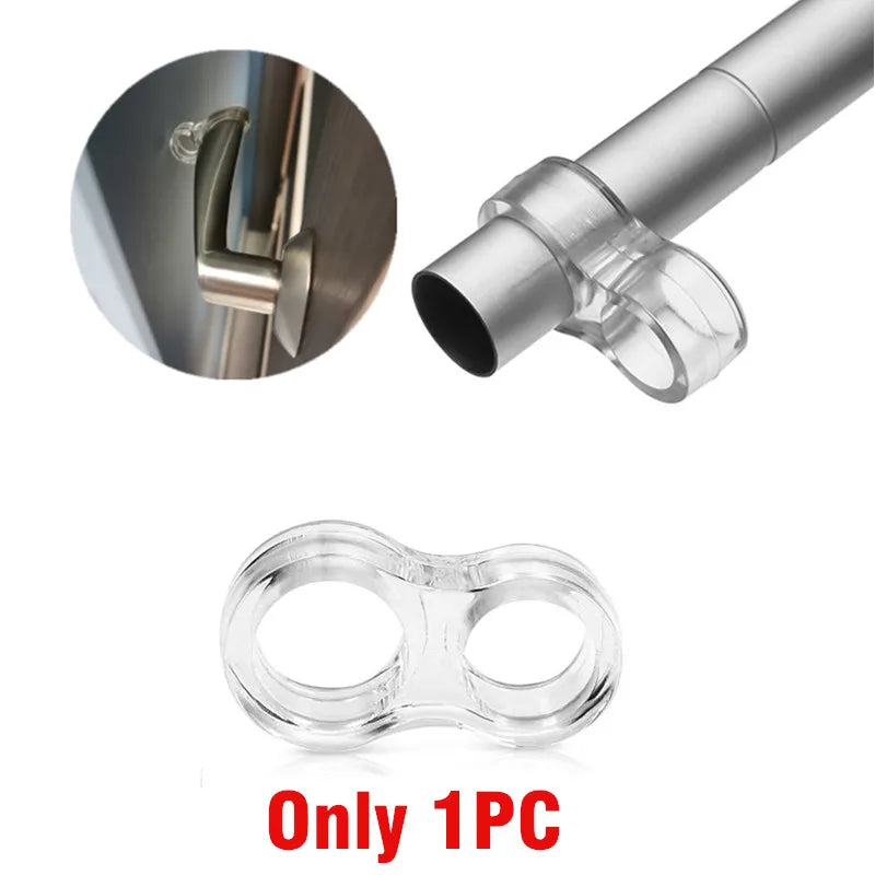 door knob wall shield Clear Soft Rubber Door Stopper door handle bumper Mute Stickers Wall Protector Muffler Pad Protective Plug