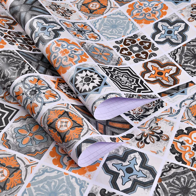 ###Miếng Dán Sàn PVC Chống Thấm Retro Đa Năng 50cm