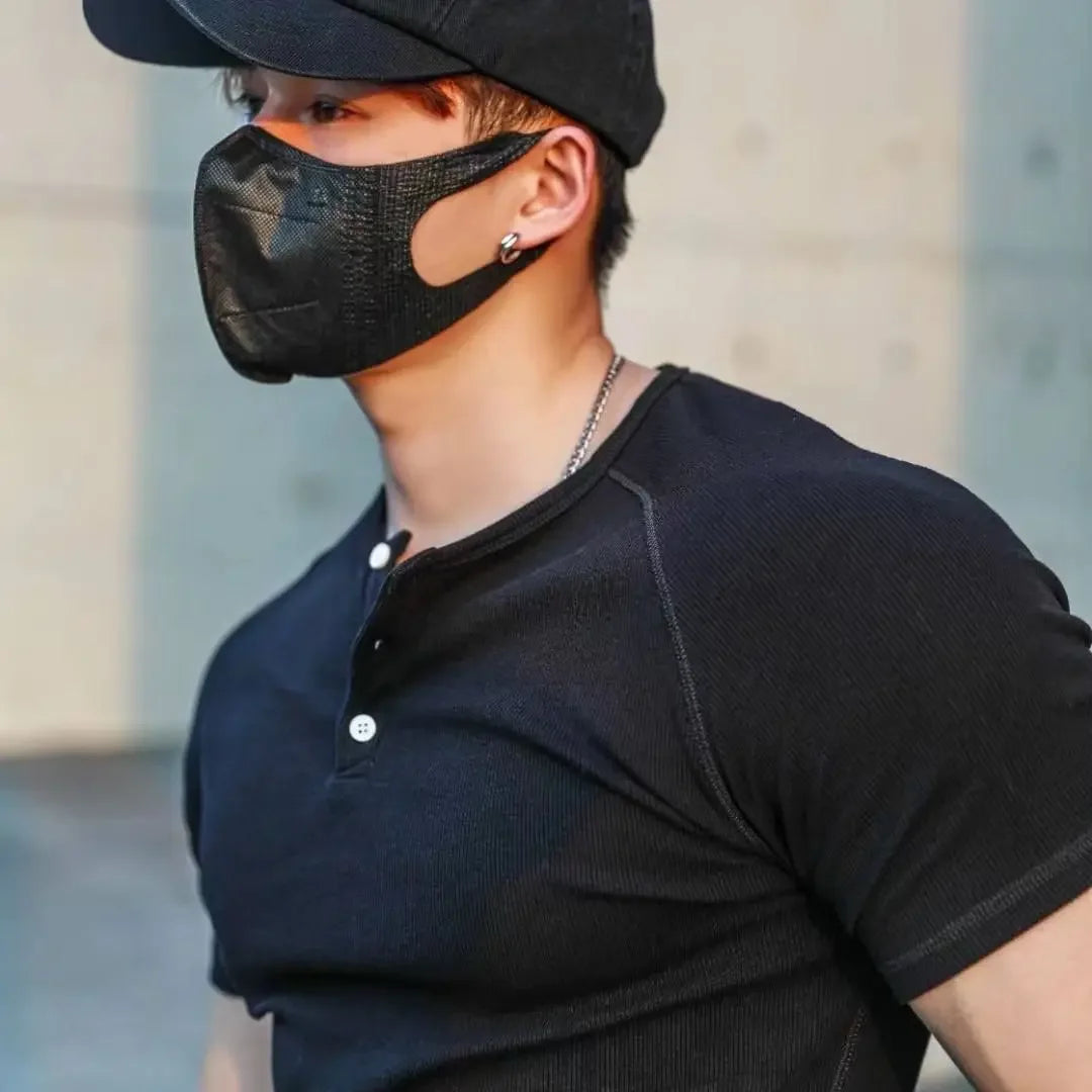 Áo Thun Nam Dáng Ôm Trắng Đơn Giản Thoải Mái XL