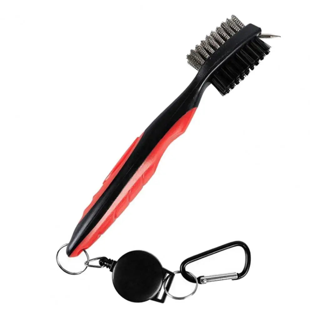 Convenient Multi-Function Dual-Head Golf Club Cleaning Brush