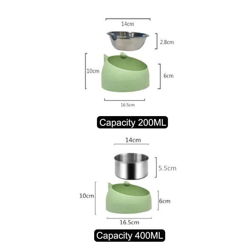 Pet Bowls Dog Food Water Feeder Stainless Steel Pet Drinking Dish Feeder Cat Puppy Feeding Supplies Small Dog Accessories - Daisan Mart