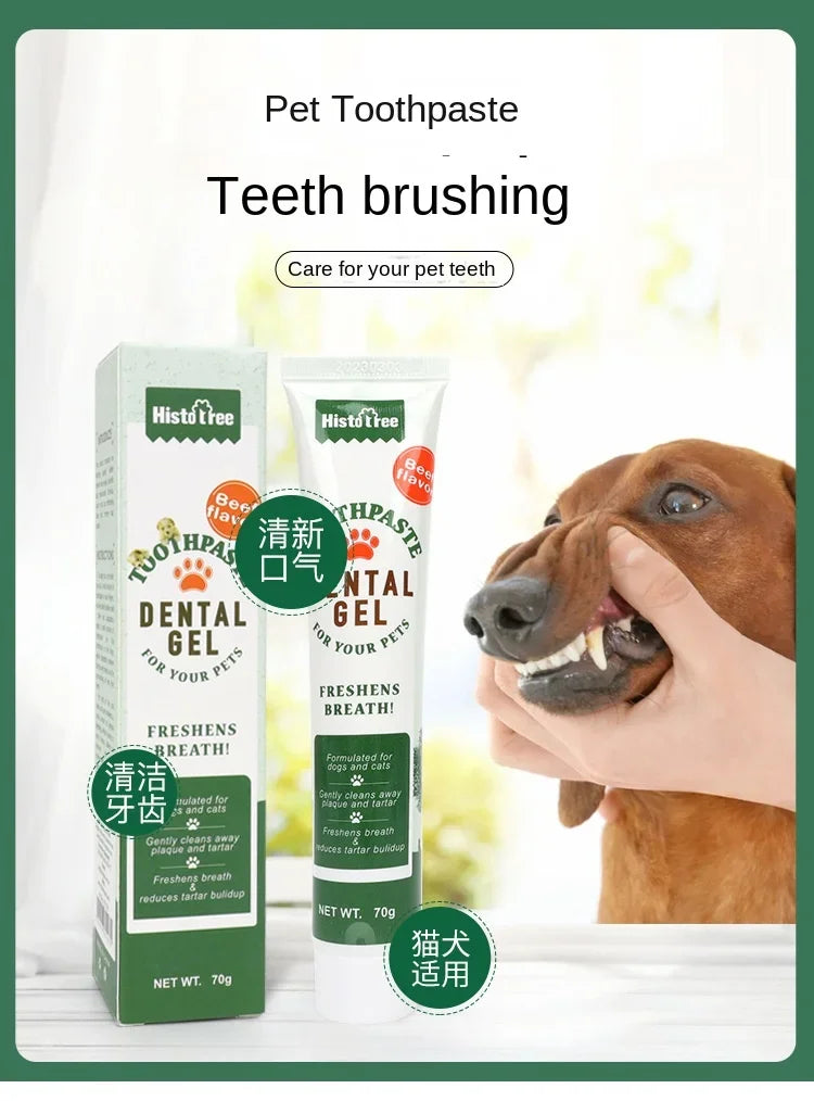 Pet Toothpaste Oral Cleaning Products, Cat Toothpaste, Beef Flavor, Vanilla Flavor, Dog Toothpaste - Daisan Mart