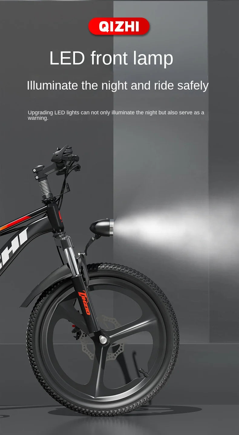 WOLFACE 20/22 Inch Unisex Road Bike Aluminum Alloy Frame Single Speed ​​Children's Mountain Bike Disc Brake Portable Adult Scooter