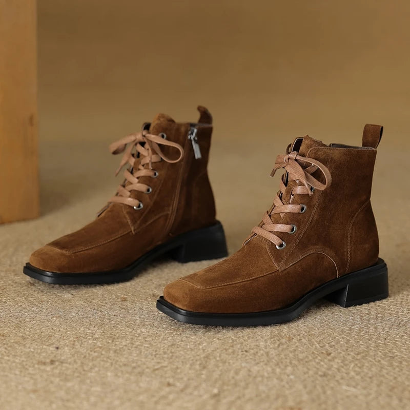 2025 Classic Genuine Leather Women's Anti-Slip Boots