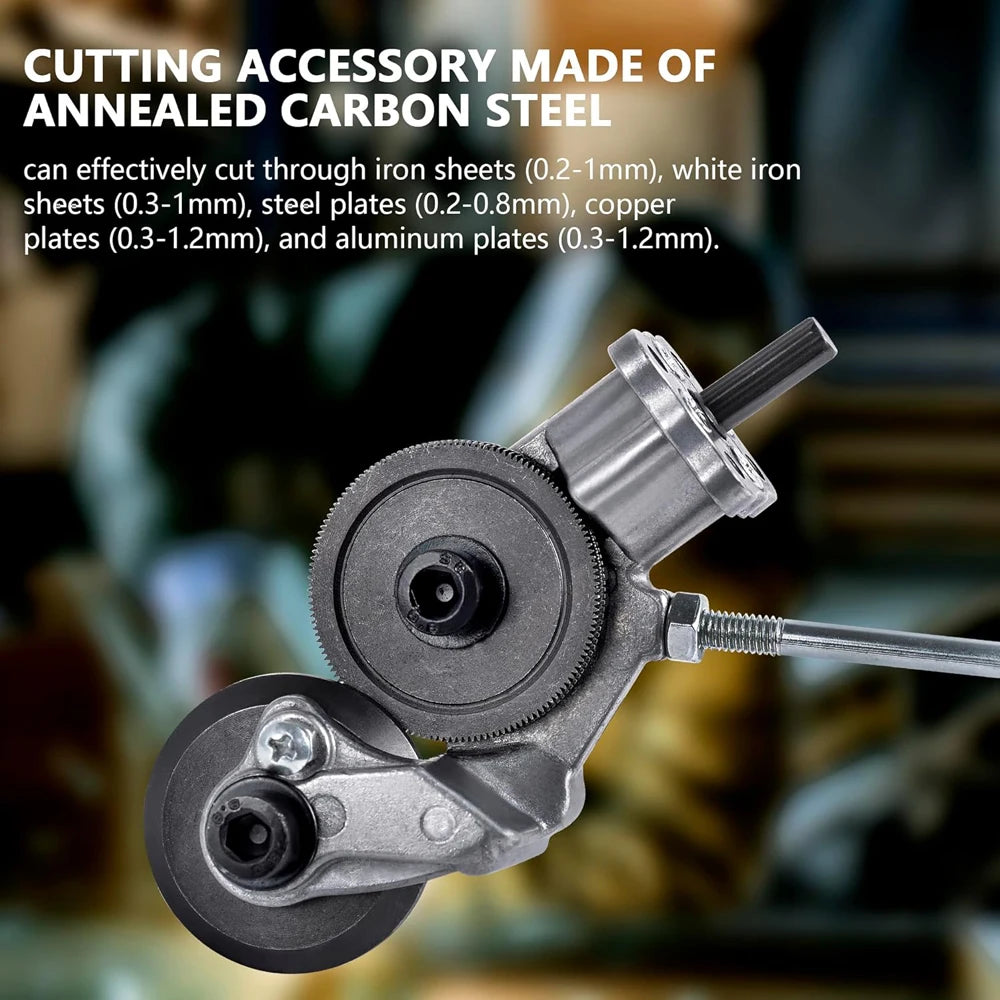 Electric Metal Nibbler Drill Attachment with Adapter DIY Metal Cutter Sheet Drill Attachment for Metal Cutting Copper Cutter
