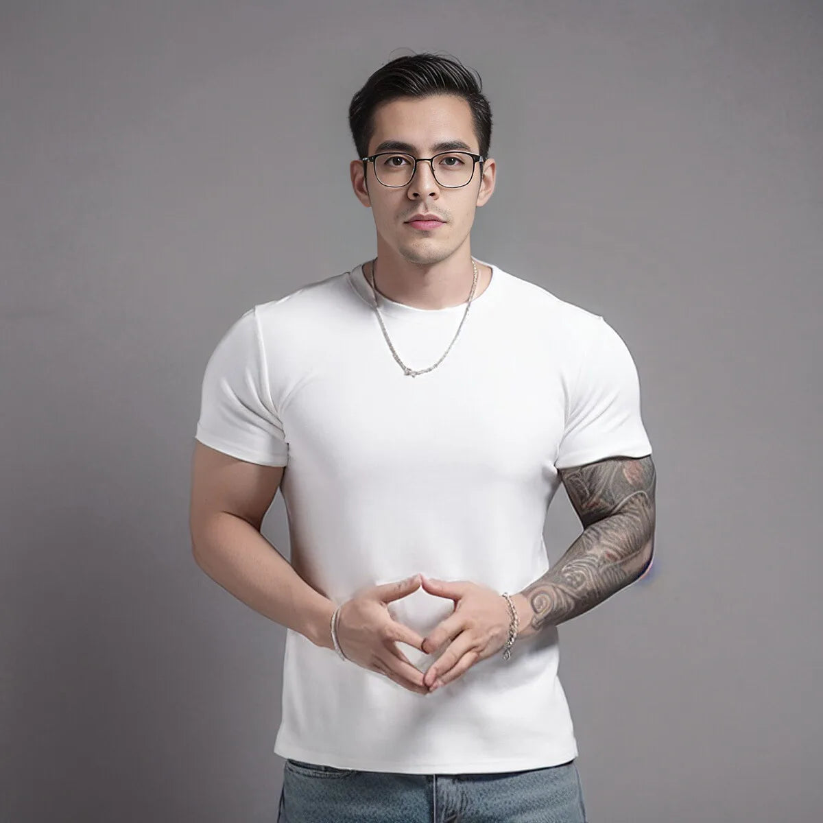 Men's Summer Quick Dry Body Gym Fit Sports T-Shirt