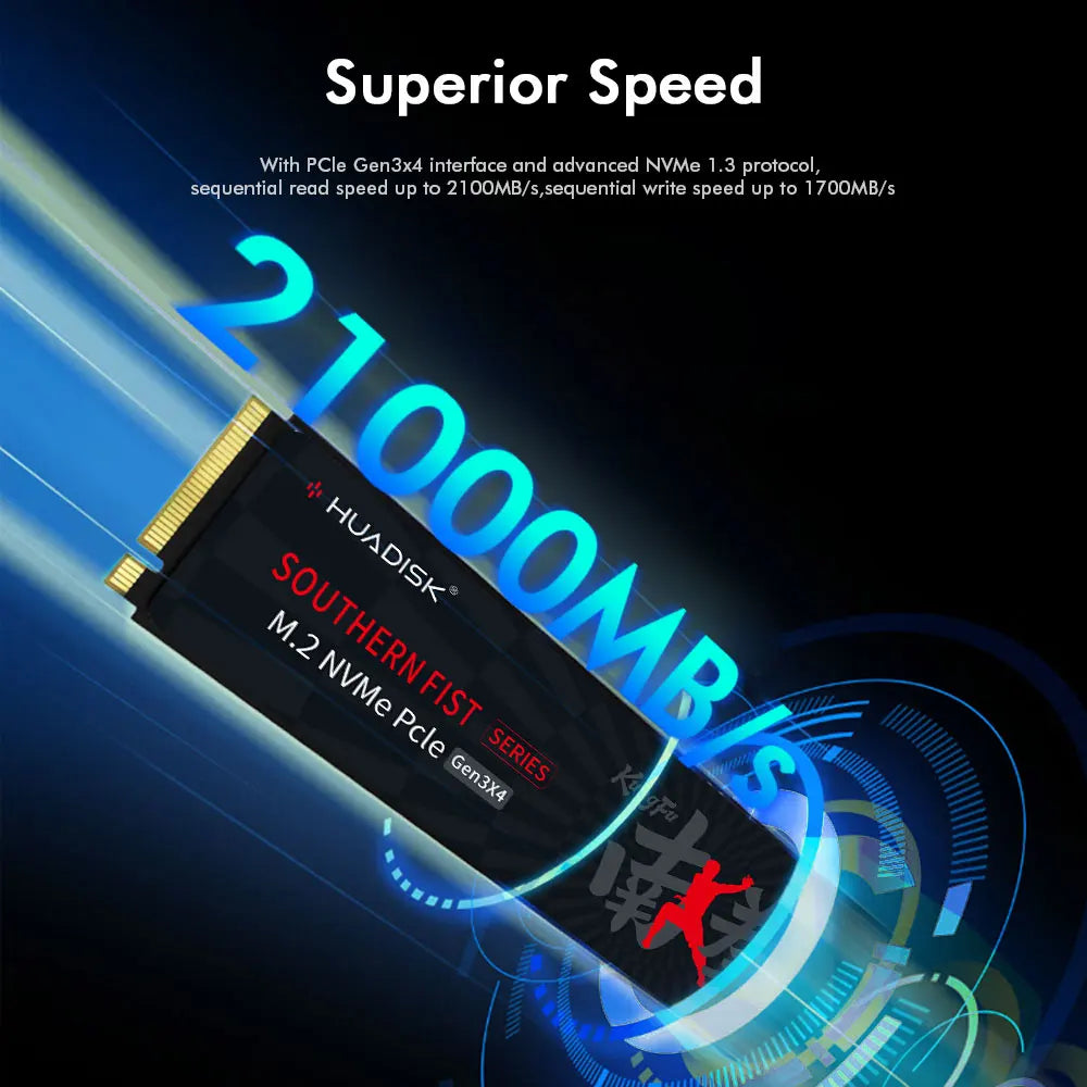High Speed ​​HUADISK NVMe Hard Drive For PC &amp; Laptop