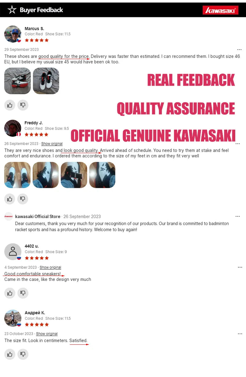 Kawasaki A3307 Men's Badminton Shoes, Anti-Sprain, Breathable