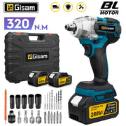 Máy Vặn Vít Điện Không Chổi Than Gisam 320N.M - Daisan Mart